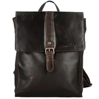 Kožený batoh tmavo hnedý - Greenwood Gaius