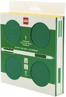 LEGO Zápisník s gelovým perem jako klipem a náhradní náplní - zelený