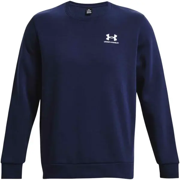 Under Armour ESSENTIAL FLEECE CREW Pánská mikina, tmavě modrá, velikost