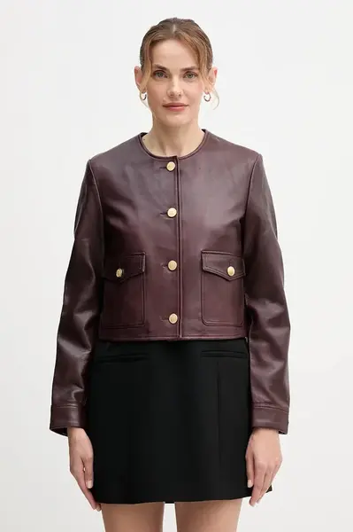 Kožená bunda Tommy Hilfiger