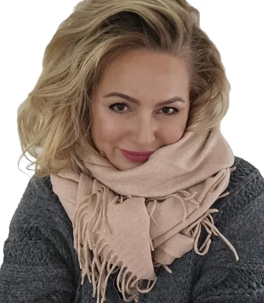 Pri Scarf Thick scarf tassels single color warm soft 200x70 cm