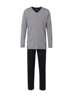 TOM TAILOR Dlhé pyžamo  námornícka modrá / biela