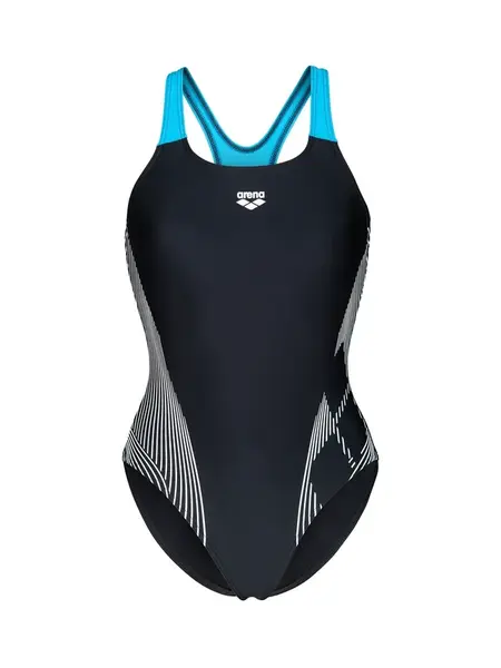 ARENA Jednodielne plavky 'Pro Back'  svetlomodrá / čierna / biela