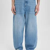 DEFACTO Wide Baggy Fit Wide Fit Normal Waist Wide Leg Jeans