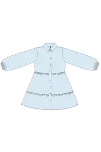 DÁMSKÉ ŠATY L-SU-4007 MODRÁ