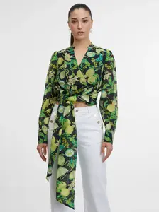 Orsay Černo-žlutá dámská vzorovaná halenka - Dámské