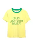 Pull&Bear Tričko 'BRASIL'  žltá / trávovo zelená