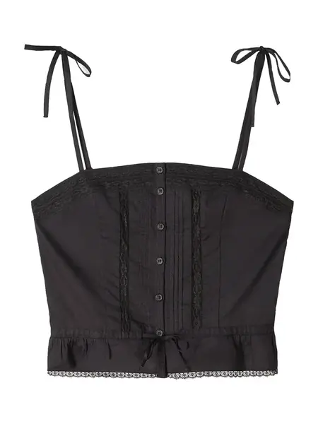 Bershka Top  čierna