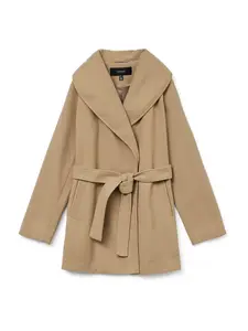 VERO MODA Prechodný kabát  tmavobéžová
