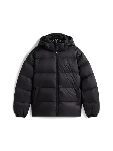 Tommy Jeans Zimná bunda 'Essential'  modrá / červená / čierna / biela