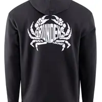 Grundéns mikina eat your words dwr hd hoodie black crab graphic - xxl