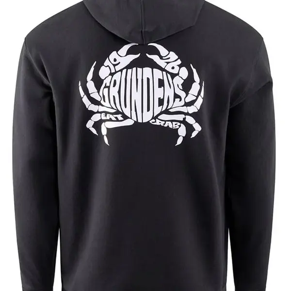 Grundéns mikina eat your words dwr hd hoodie black crab graphic - xxl