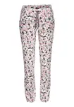 VIVANCE Pyžamové nohavice 'Dreams'  sivá / ružová / čierna / biela