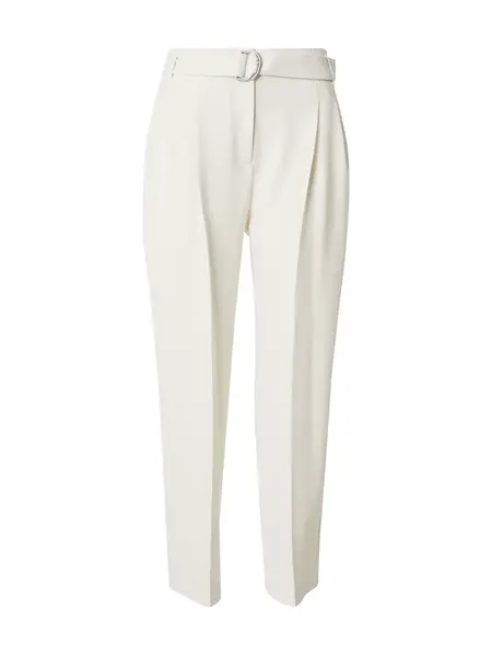 BOSS Plisované nohavice 'Tapiah'  biela