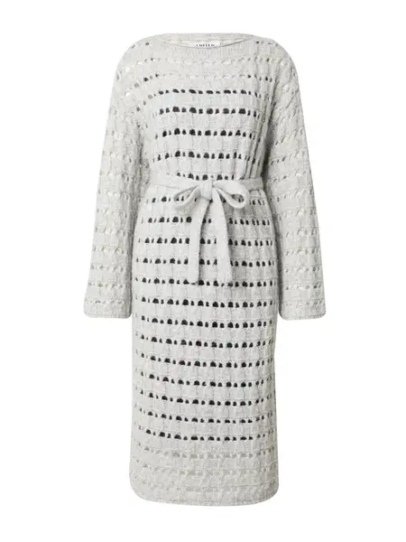 EDITED Pletené šaty 'Lieven'  sivá melírovaná