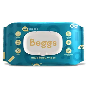 BEGGS Vlhčené splachovatelné ubrousky 64 kusů