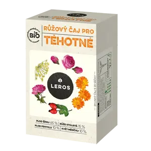 LEROS Růžový čaj pro těhotné BIO 20 sáčků