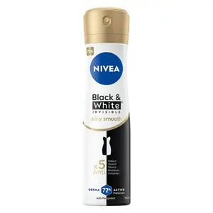 NIVEA Black & White Invisible Silky Smooth Sprej antiperspirant 150 ml