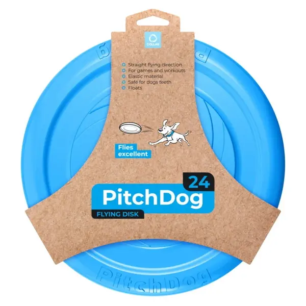 PITCHDOG Pěnový létající disk pro psy modrý 24 cm