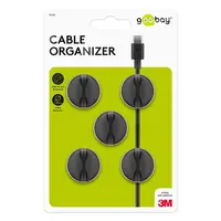 Organizér na kabely GOOBAY 95040 5ks Black