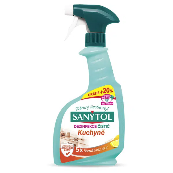 SANYTOL Dezinfekční odmašťující čistič na kuchyně 500 ml