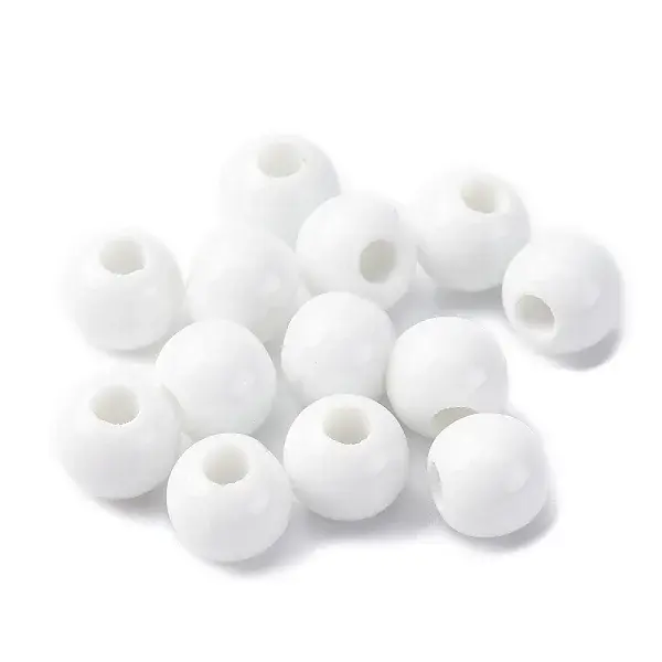 Bright Glazed Porcelain Beads