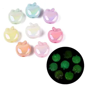 Luminous UV Plating Opaque Acrylic Beads