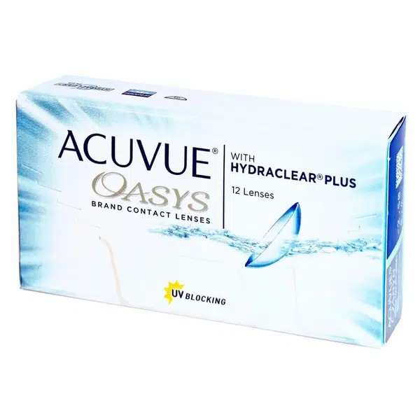 JOHNSON Acuvue Oasys dvoutýdenní 12 čoček, Počet kusů v balení: 12 ks, Zakřivení: 8,4, Průměr: 14,0, Počet dioptrií: +3,00