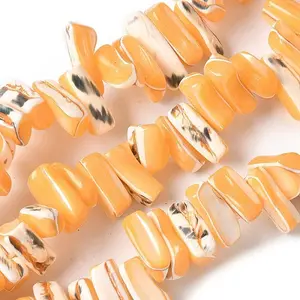 Dyed Natural Trochus Shell Beads Strands
