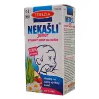 TEREZIA Nekašli junior 100% přírodní bylinný sirup na kašel 150 ml