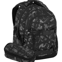 Školní set Bagmaster NOMAD 25 B Set Black/grey