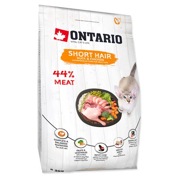 ONTARIO Cat shorthair granule pro kočky 2 kg