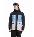 Meatfly pánská SNB & SKI bunda Manifold Black / Quiet Gray | Černá | Velikost L