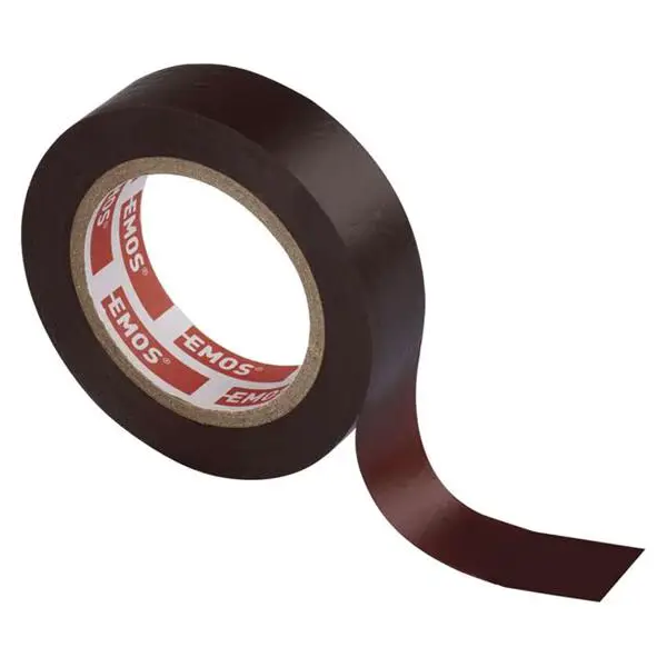 Páska izolační PVC 15mm/10m hnědá EMOS 1ks