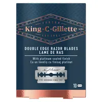 GILLETTE King Double Edge Náhradní žiletky 10 ks