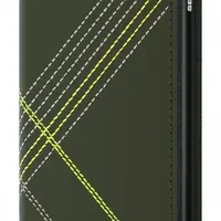 Kožená mini peněženka Secrid Slimwallet Stitch Linea Lime