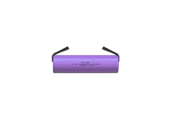 Baterie nabíjecí Li-Ion 18650 3,7V/2000mAh 3C MOTOMA s páskovými vývody
