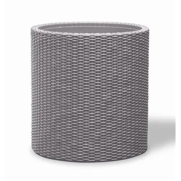 Květináč KETER Cylinder M Silver Grey