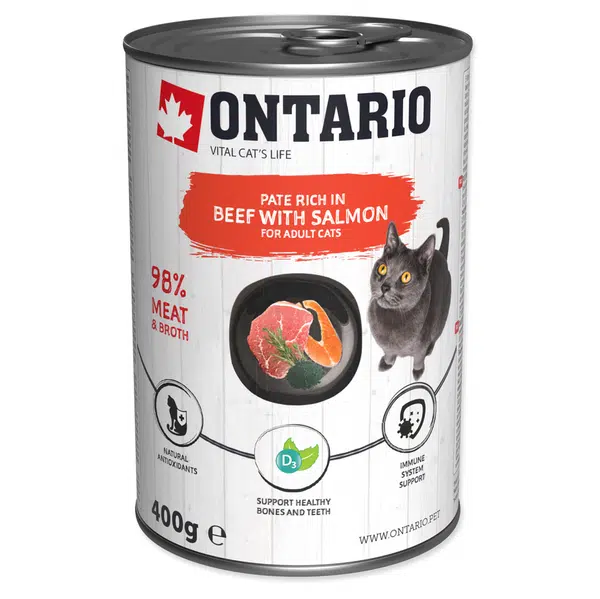 ONTARIO Konzerva hovězí paté s lososem 400 g