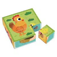 2KIDS TOYS Dřevěné kostky farma
