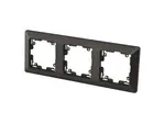 Rámeček trojnásobný EMOS A6004.6 antracit
