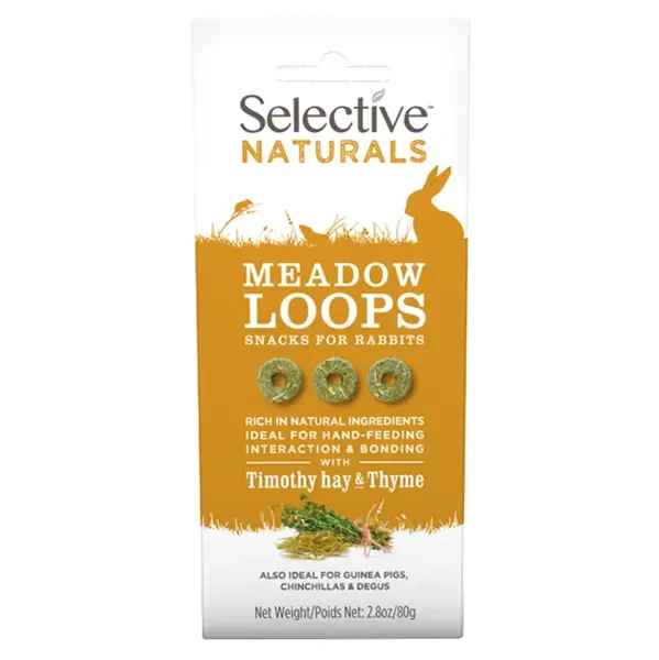 SUPREME Selective naturals snack meadow loops bojínek s tymiánem 80 g