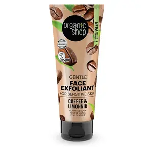 ORGANIC SHOP Jemný peeling pro citlivou pleť Káva a limoník 75 ml