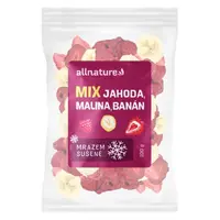 ALLNATURE Mix lyofilizovaného ovoce jahoda, malina, banán 100 g