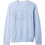 GAP CREWNECK LOGO Pánska mikina, svetlomodrá, veľkosť