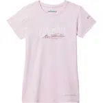 Columbia MISSION PEAK™ SHORT SLEEVE GRAPHIC SHIRT Dívčí triko, růžová, velikost