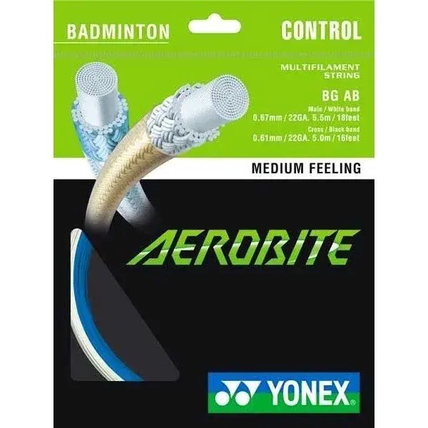 Yonex AEROBITE Badmintonový výplet, bílá, velikost