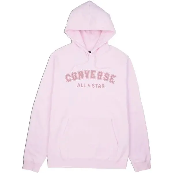 Converse CLASSIC FIT ALL STAR SINGLE SCREEN PRINT Dámská mikina, růžová, velikost