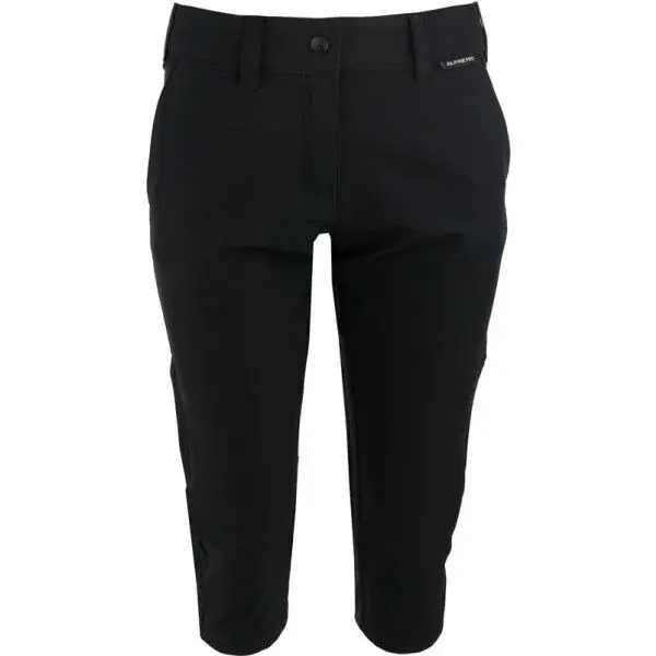 ALPINE PRO GRAFA Dámské 3/4 kalhoty, černá, velikost