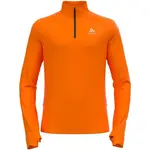 Odlo M MID LAYER 1/2 ZIP AXALP CERAMIWARM Pánska funkčná stredná vrstva, oranžová, veľkosť